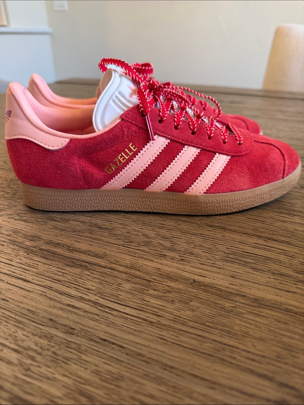 Adidas Gazelle W Women's Red Suede Sneakers